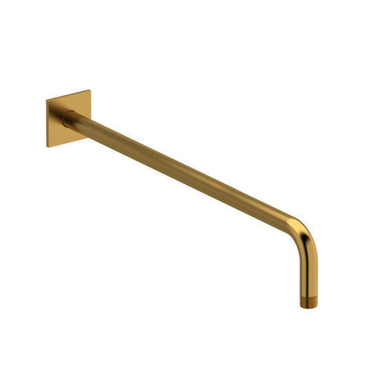 Wall-mounted gold shower arm