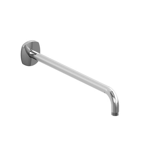 Wall-mounted metal shower arm