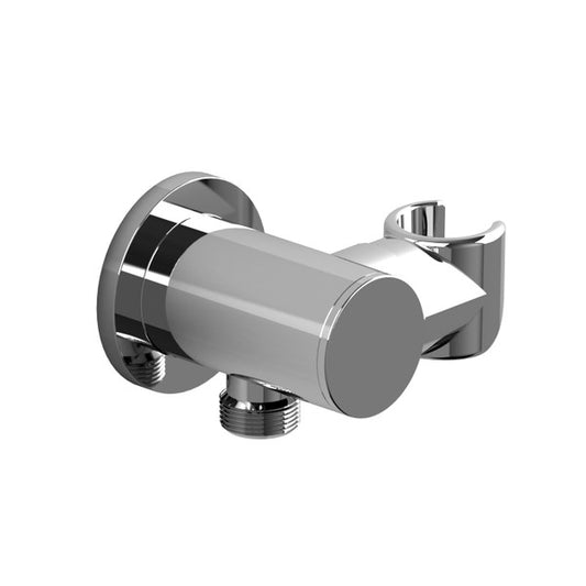 Chrome-plated shower bracket with a hose holder