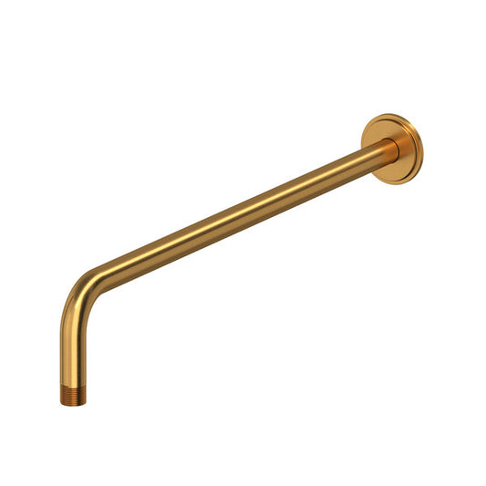 Gold-colored wall-mounted shower arm